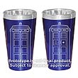 Doctor Who TARDIS 16 oz. Glass Set of 2